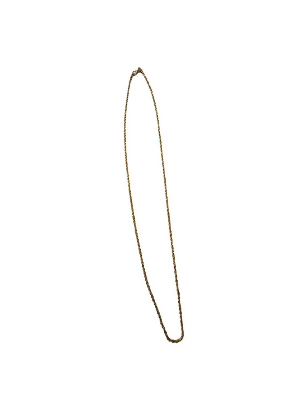 Vintage Premier Designs PD Gold Tone Textured Chain Necklace 28"